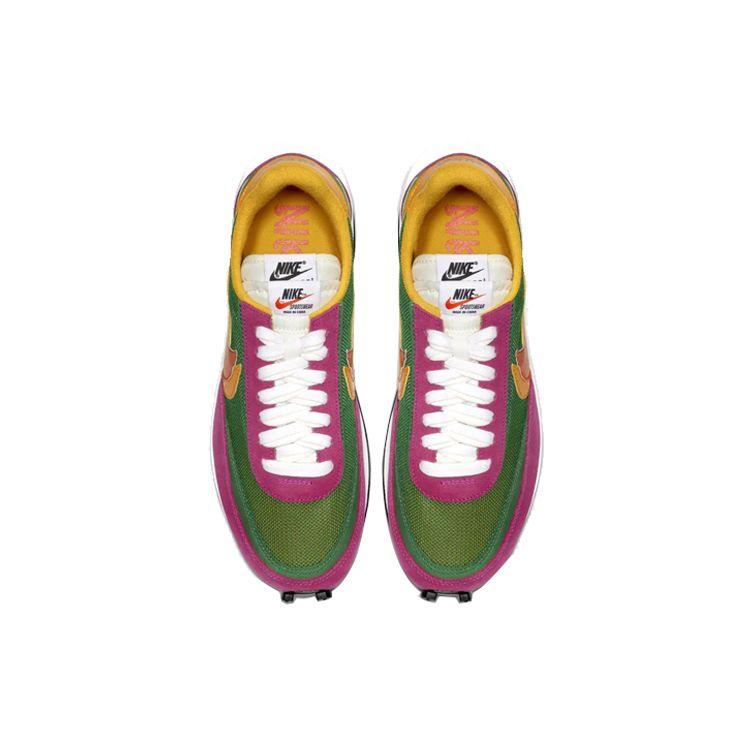 Sacai x Nike LDWaffle Pine Green Унисекс Кроссовки Розово-глиняный-Оранжевый-Del-Sol-Sail BV0073-301