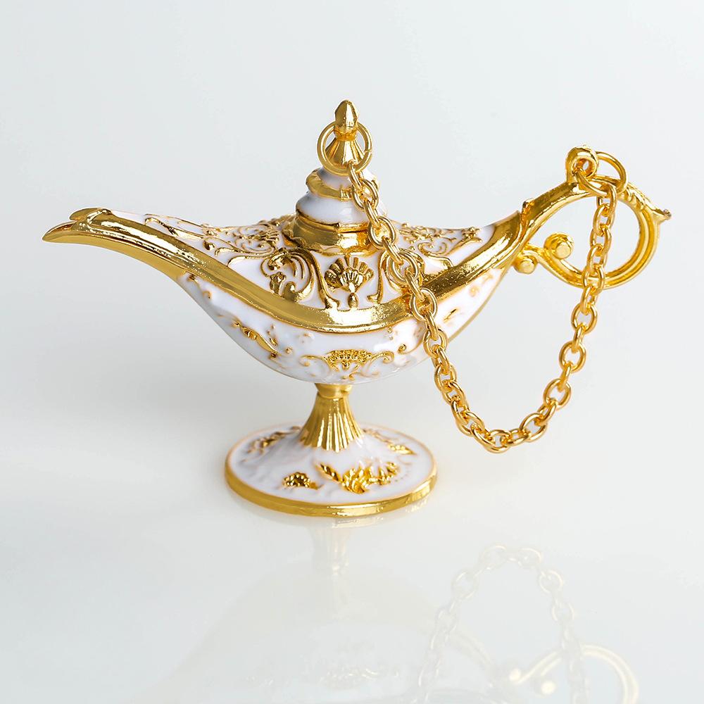 Classical Style Aladdin Magic Lamp Decoration Temperament Retro Pattern Wishing Lamp Decoration Crafts