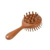 Double-Sided Head Massage Comb Comfortable Handle Anti-Static Sandalwood Scalp Massager Natural Wood Blood Circulation
