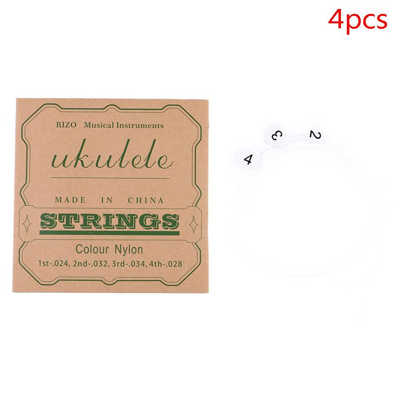 4 шт. набор струн для укулеле, цветные нейлоновые струны для укулеле 21/23/26 дюймов