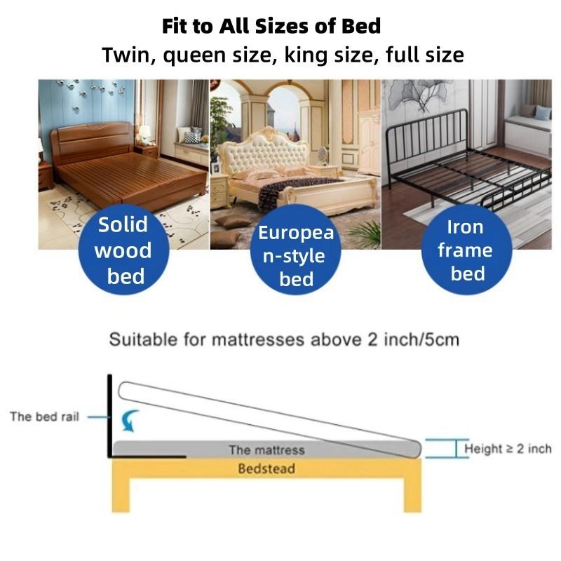Безопасный бортик для кровати Складной прикроватный поручень Регулируемая высота Защитный барьер против падений для пожилых/беременных/пациенто