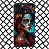 Чехол для телефона Catrina Beautiful Rose Girl Skull для iPhone 17 Air 16 16E 15 14 Plus 13 Mini 12 11 Pro Max 7 8 + SE 2020 Мягкий чехол