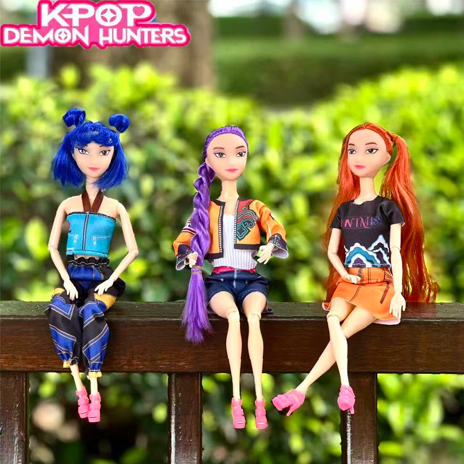 Новое Аниме Kpop Охотники на Демонов Охотник на Ведьм Группа Высокая Внешность Клеевая Кукла Кукла Девичье Сердце Декоративная Кукла Праздничные Подарки