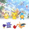 Adorable Pokmon Pikachu Bulbasaur Squirtle Psyduck Pvc Figurine Set 10cm Collectible Toys
