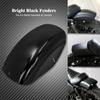 Мотоциклетный глянцевый черный короткий плоский задний брызговик Bobber Cafe Racer, брызговик для Harley Sportster XL883 XL1200