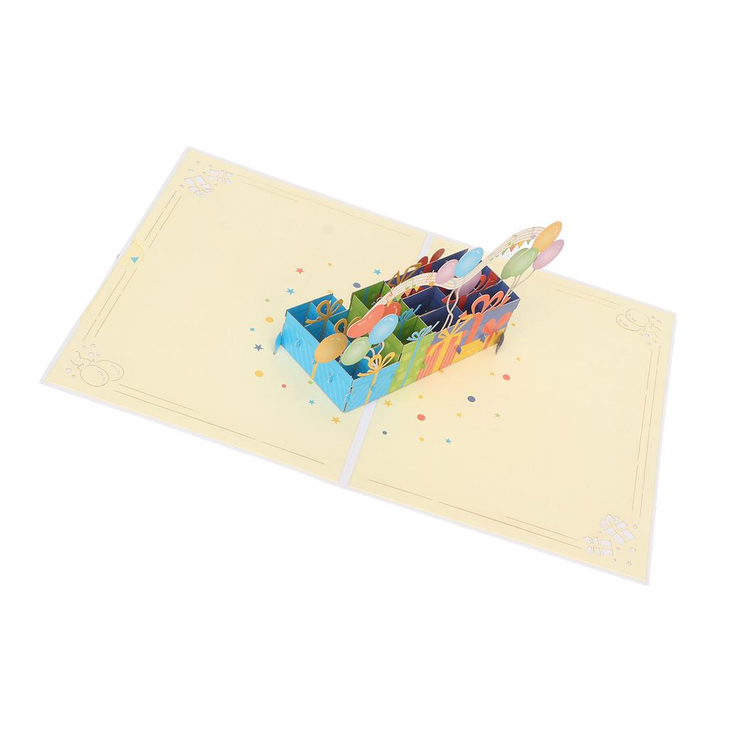 3D поздравительная открытка Изысканная красивая 3D открытка на день рождения с конвертом и номерами открыток