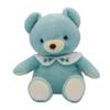 Takeoff Bear Cub Drop Retro Pastel Colored Bear Cute Flower Embroidery On the Collar Stuffed Toy L Blue Music [with Box]