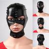 Латексная маска для лица, женская и мужская унисекс, с открытым ртом и глазами, маска для лица, маска с капюшоном, сексуальный костюм для косплея, ролевых игр
