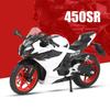 Масштаб 1/12 CFMOTO 450SR RACE REPLICA Сплав Металл Литой Модель Мотоцикла Звук и Свет Высокая Симуляция Коллекционные Украшения Подарки Мальчик