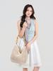 Summer 2026 Women's Artistic Woven Beach Tote – New Chinese Style Single Shoulder Bag