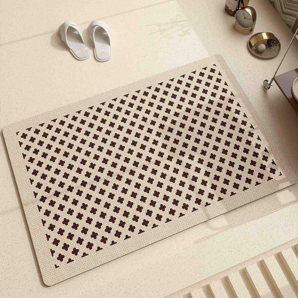 French Floor Mat, Quick-Drying, Dirt-Resistant And Easy To Take Care Of, Bathroom Floor Mat, Bathroom Non-Slip And Wear-Resistant Floor Mat