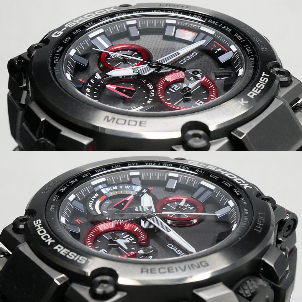 Used Operational  Beautiful Condition MTG-B1000B G-SHOCK MT-G Radio Solar Red