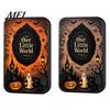 Festive Halloween Keepsake DIY Mini Photo Frames Silhouette Tin Box, Miniature Small Storage Picture Display Container for Party Home Decor