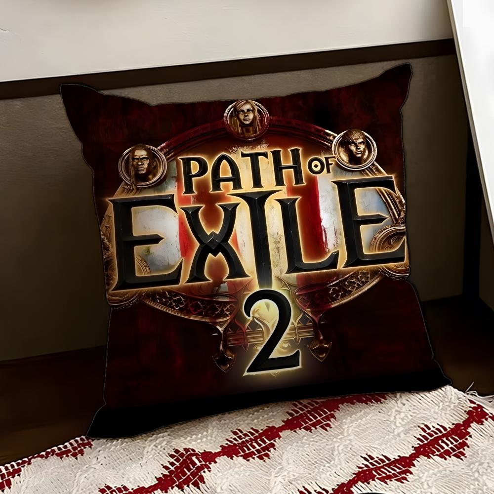GamePath of Exile Cushion Cover Reversible Soft Durable Pillow Cover Home Car MultiScene Use for Daily Comfort