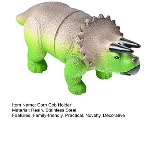 Держатели для кукурузных початков «Динозавры» для детей и взрослых, многоразовые шампуры для кукурузных початков, вилки для кукурузы «Динозавры», украшение для кухонного стола