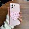 Чехол-присоска в форме сердца для Vivo V30e 5G, полупрозрачный матовый, ударопрочный, из мягкого ТПУ