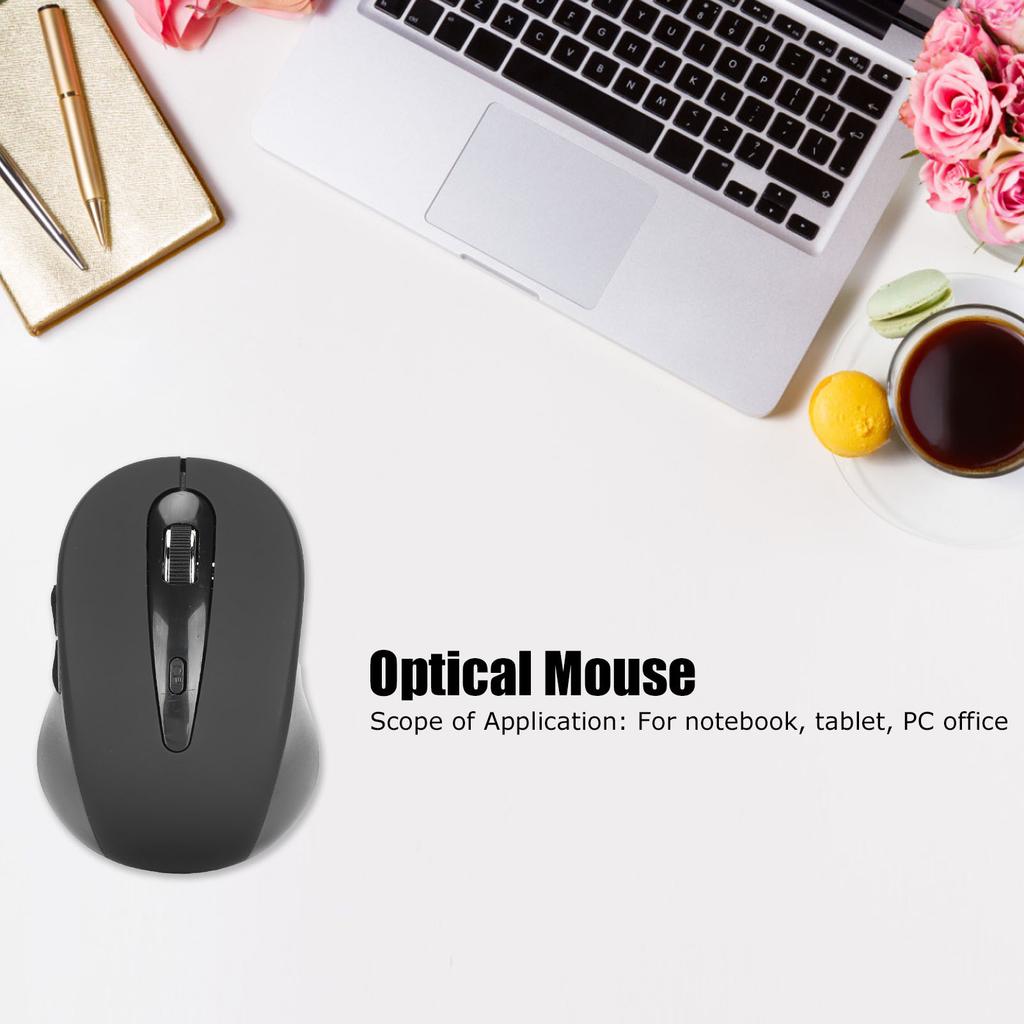 Wireless Mouse Distance FourWay Scroll Wheel Optical Mouse for Notebook Tablet PC(Red )