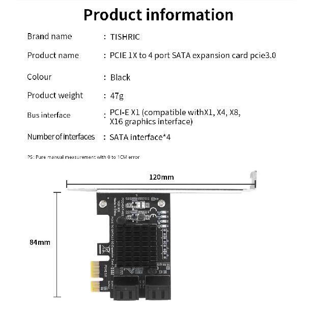 PCIe SATA карта расширения PCI-E 1X на 2-20 портов SATA3.0 Адаптер PCI E SATAIII Контроллер PCI Express Мультипликатор С SATA кабелями
