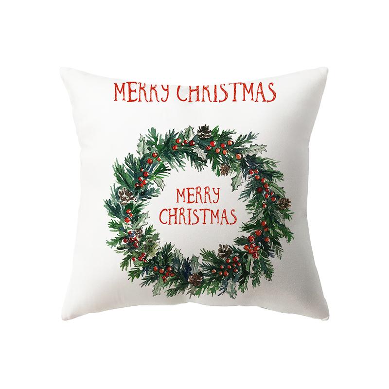 Рождественские украшения с рождественским принтом, чехол для подушки, украшение для дома, гостиной, дивана, подушка, наволочка