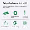 Multifunctional Hexagonal Shank Eccentric Drill Carbide Triangular Bit Steel Four-Edged Hole Opener
