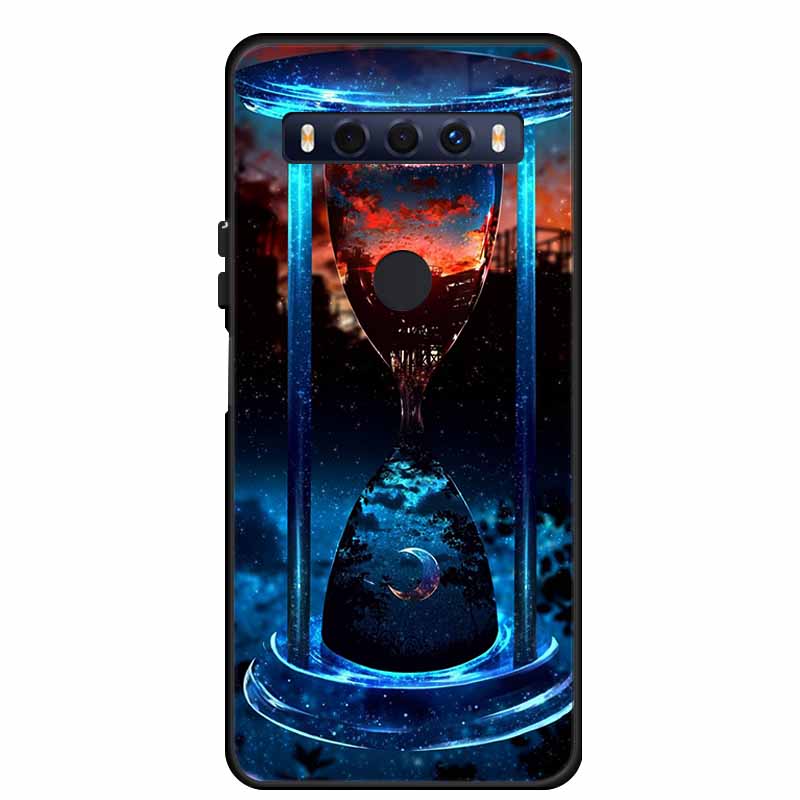 Для чехла TCL 10 SE 10SE Coque Черный ТПУ Силикон Мягкая задняя крышка Чехлы Для телефона TCL 10 SE 6.52" Funda Сумка Защитный чехол