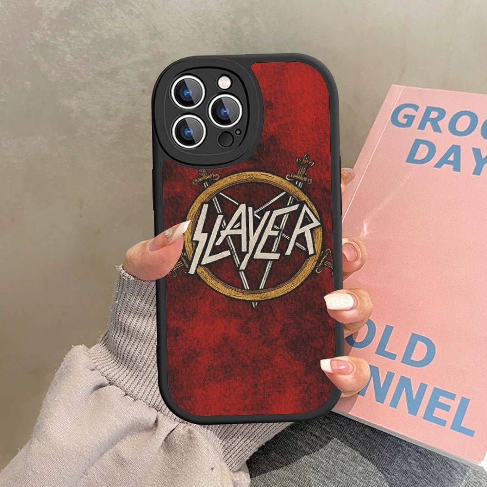1 шт. Чехол для телефона Heavy Metal S-slayer Hard Leather для IPhone 16 15 14 13 12 Mini 11 14 Pro Max Xs X Xr 7 8 Plus Fundas