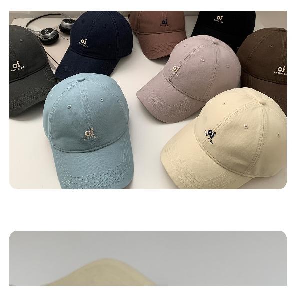 Embroidered baseball cap for women with a large head circumference, featuring a deepened and widened brim, suitable for larger faces; also available