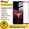 Compatible Tempered Glass Screen Protector for ASUS ROG 3/5/5S/6/6 PRO – Double Strengthened Silk Screened Full Coverage.