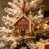 Unique Gift for Christmas Money Holder Ornament, Acrylic Stocking Cash Hanging Decor Festive Tree, Pendant with Surprise Slot, Holiday Keepsake