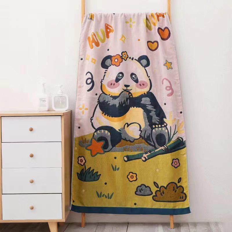 Home Beach Towel 80X160cm Bath Towel Pure Cotton Gauze Towel Men and Women Soft Quick-drying Bath Towel Large Towel Wrap