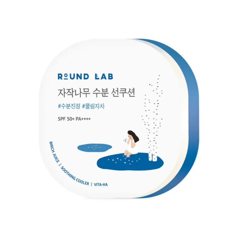 ROUND LAB Birch Juice Moisturizing Sun Cushion SPF50+ PA++++ 15g