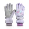 Kids' Waterproof Ski Gloves - Fleece Lined, Thickened Cotton for Winter Play