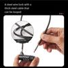 Anti-theft 4 Digit Combination Lock Wire Rope Gym Safety Coded Lock  for Travel & Home