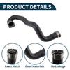 X Autohaux Radiator Hose Heater Hose for Opel for Astra J 1.7 CDTI 2009-2015 No.13265281 Rubber Boost Air Hose Black 1 Pc