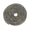 10M/pack 1.5mm Copper Ball Beads Chains Bulk Round Faceted Beads Link chains fit Womens Jewelry Bracelets Necklace Making