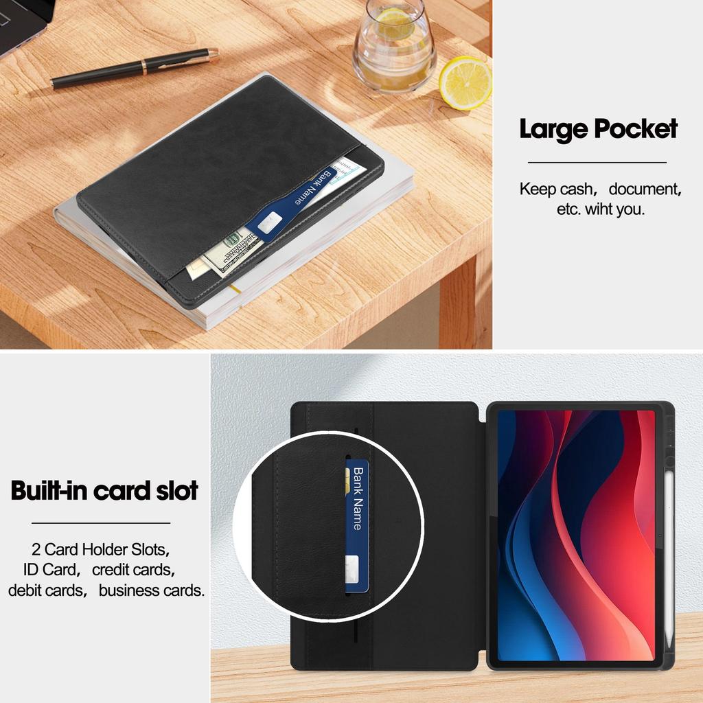 Защитный чехол для планшета Lenovo Xiaoxin Pad 2024TB331FC с функцией Smart Sleep, полный комплект, технология защиты от падений.