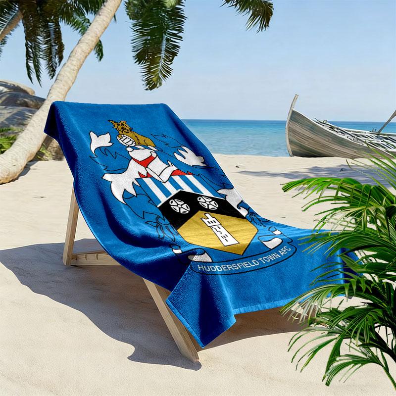Huddersfield logo Beach Towel, Large Soft Quick Dry Towel for Beach Camping Swimming