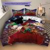 Grinch Christmas Bedding 3 Piece Set Hd Print Duvet Cover Pillowcases For Teens Adult Bedroom Decoration Christmas Gift C9211455