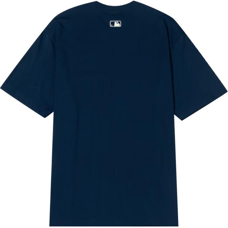 New MLB T Shirts Unisex Navy Blue 3ATSX0343-50NYS