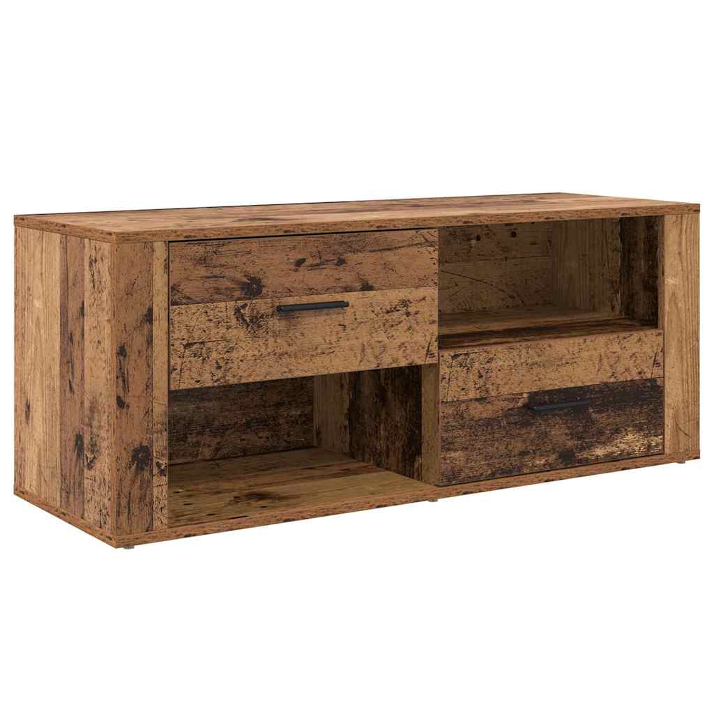TV Cabinet Reclaimed Wood Look 100 x 35 x 40 cm Engineered Wood