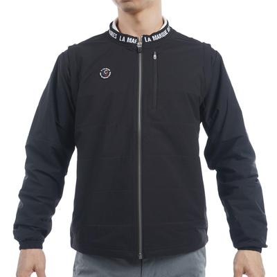 Coq Sportif Blouson Нет съемный мешок для хранения воды Heat BK00 M [Le Golf] [Stretch Forcer] воротник, рукава, в комплекте, водоотталкивающий, ветрозащитный, Navi,