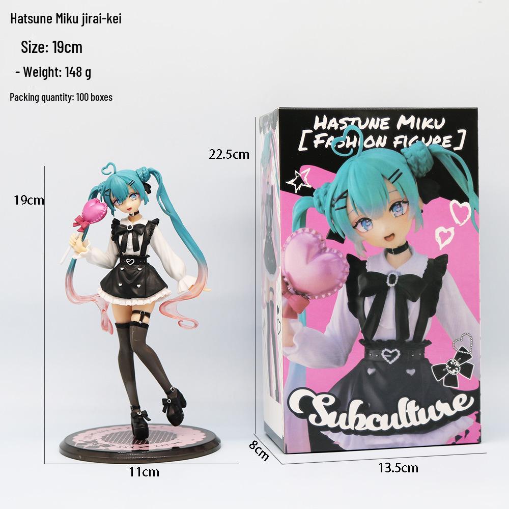 High-Quality Sakura Hatsune Miku PVC Doll with Decorative Chassis Ornaments