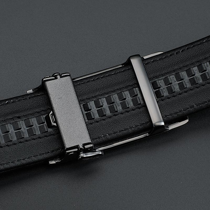 Crocodile Shirt Texture Leather Belt for Men