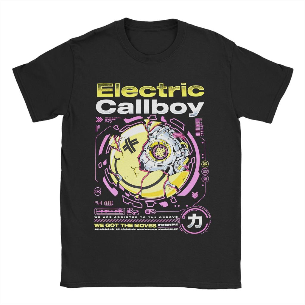 Mens Womens Electric Callboy Shirt 100% Cotton Printed T-Shirt Clothing Outfits