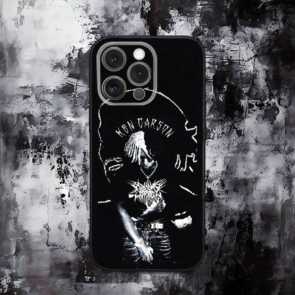 Чехол для телефона O-Opium Ken Carson для iPhone 16,15,14,13,12,11,Pro,Max,Plus,X,XS,SE,E,Mini, Мягкий силиконовый черный чехол