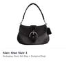 COACH Soho Denim With Recycled Leather Wallet Shoulder Bag Large Women's Black CR737-LHBLC