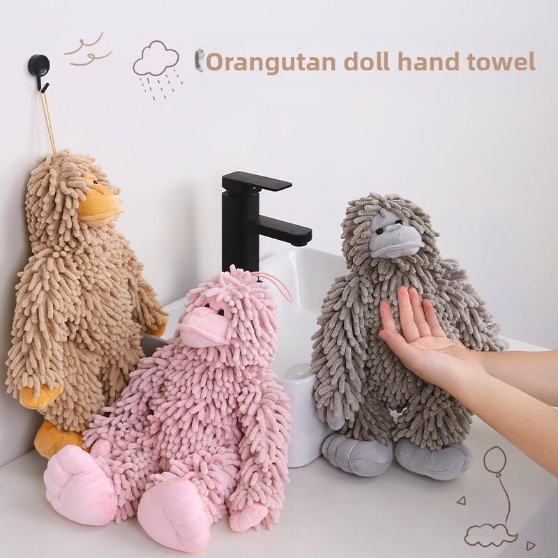 Creative Animal Plush Waterabsorbing Towel For Home Bathroom And Kitchen Use
