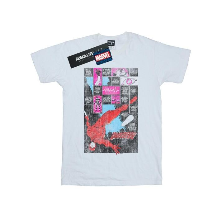 Marvel Мужская футболка с панелями комиксов «Сорвиголова»