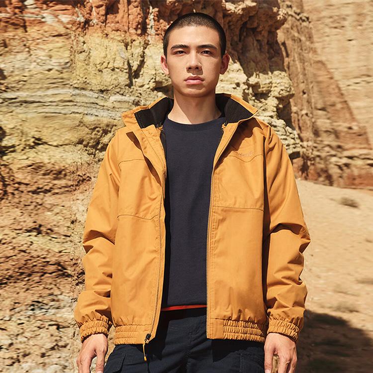 Timberland Однотонная водонепроницаемая куртка с капюшоном «три в одном», мужские куртки, пшеничная A6NFS-P47