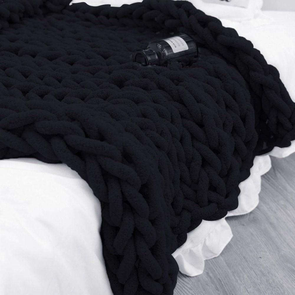 Пряжа шенилловая толстая мягкая пряжа для одеяла, грубая пряжа для вязания спицами и крючком